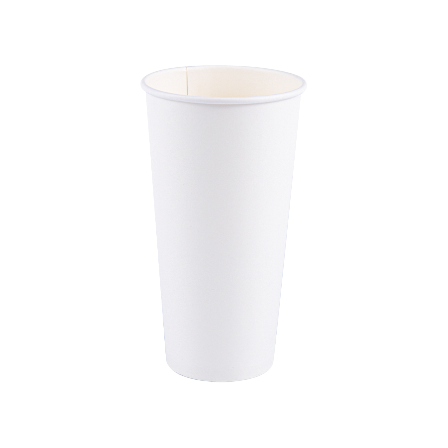 Copo de papel biodegradável de parede única PLA de 16 onças (500 ml)